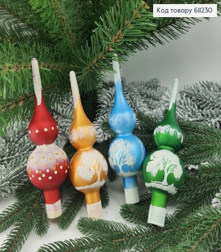 Верхівка на ялинку Розпис ручний в асорт., 18см, Україна 611230 фото 1