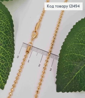 Ланцюжок плетіння граненними Кульками,  довжина 70см, Xuping 18K 121494 фото