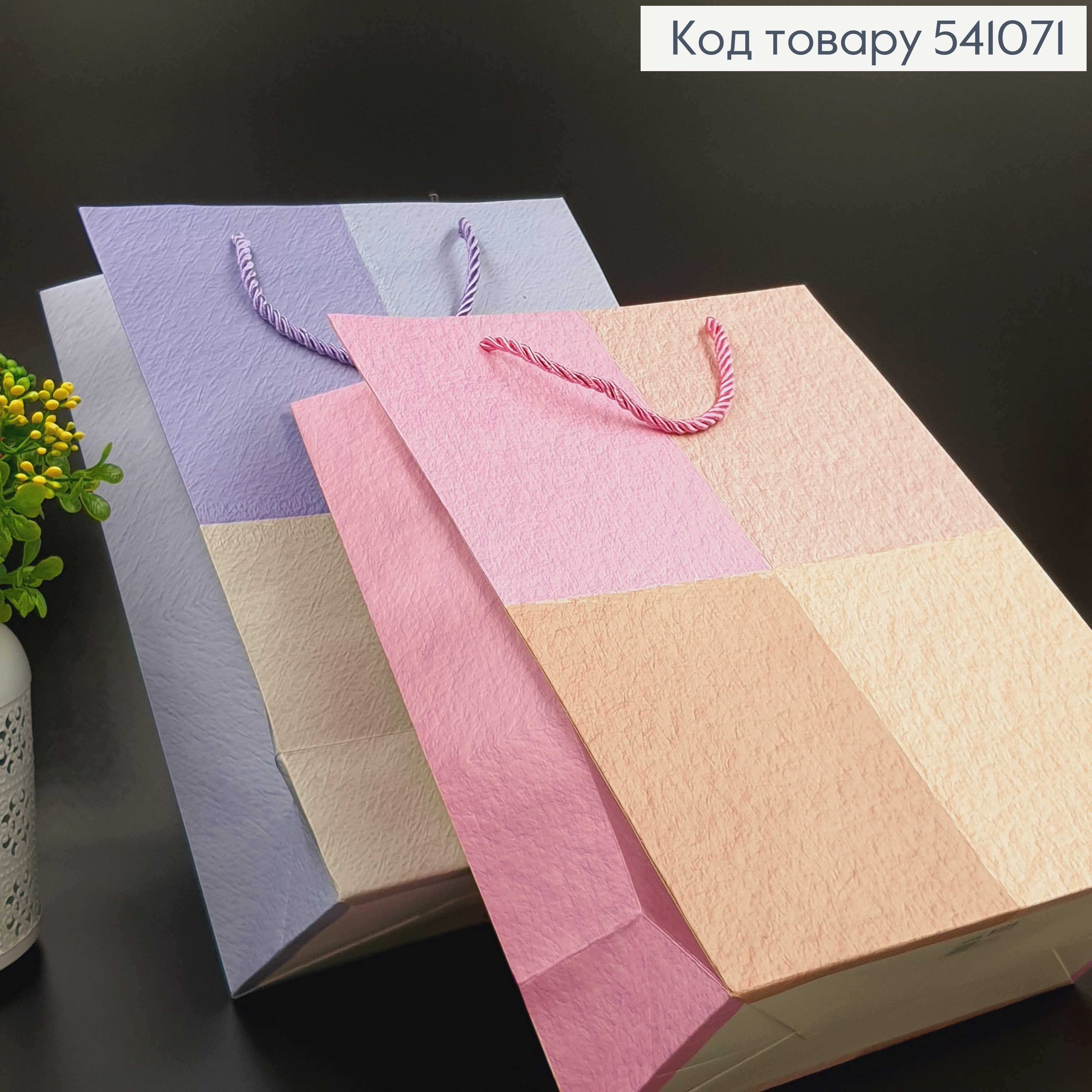 Пакет большой принт Квадрат25х33 см. в ас. 541071 фото 1