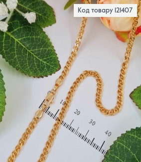 Цепочка 3,5мм, длина 55см, плетение Нонна, Xuping 18K 121407 фото