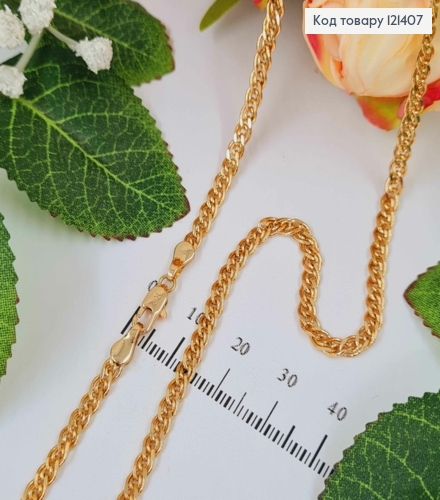 Цепочка 3,5мм, длина 55см, плетение Нонна, Xuping 18K 121407 фото 1