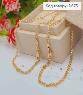 Набор: Цепочка (49см) + Браслет (19см), плетение ЛАВ, ширина 3,5мм, Xuping 18K 121673 фото