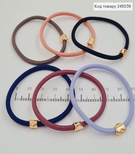 Резинка шнурок с сердечком в асс. 10 шт / уп. цена за уп. 245039 фото 1