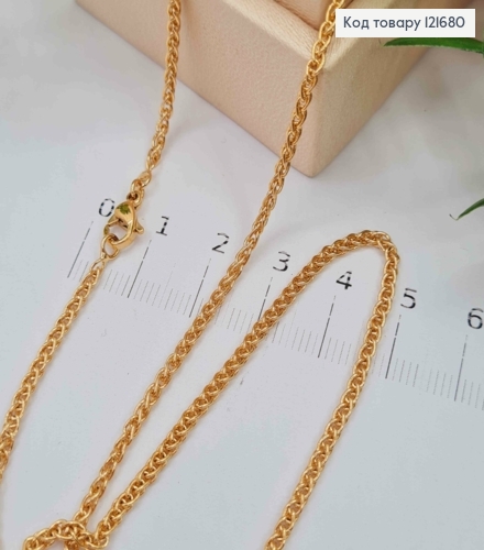 Цепочка плетения КОСИЧКА, длина 45см, Xuping 18К 121680 фото 1
