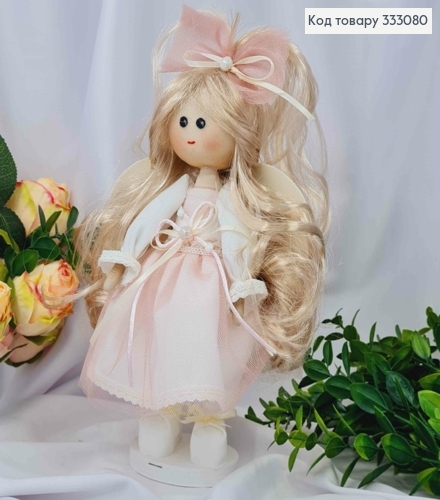 Кукла Девочка "АНГЕЛ" в Розовом наряде, высота 29см, ручная работа, Украина 333080 фото 1