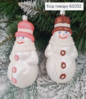 Новогодняя фигура Снеговик в шляпе, в ассорт., 12*5,5см, Украина 612332 фото