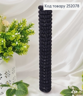 Резинка пружинка 4см, матова чорна 252078 фото