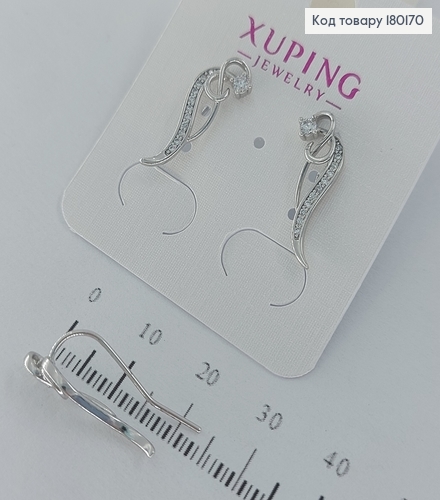 Серьги  гачок Нежные медзолото Xuping 180170 фото 1