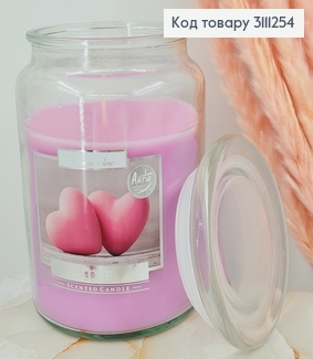 ¶Аромосвечка в банке BISPOL Любов 500 г/ 100 часов 3111254 фото