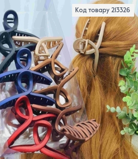 Краб пластик матовый "ПЕТЕЛЬКА", 10,5см, Цвета в ассортименте 213326 фото