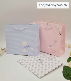 Пакет бумажный, "Графический принт с милыми картинками" в ассорт. 25*20*9,5см 543176 фото