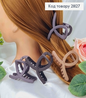 Краб пластик, объемная петелька, матовый, 7см, цвета в ассорт. 211127 фото