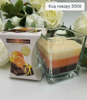 Аромасвеча стакан CHOCOLATE- ORANGE 170 г/32год., snk 80-340  BISPOL  313011 фото