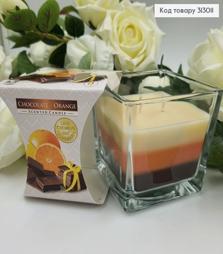 Аромасвеча стакан CHOCOLATE- ORANGE 170 г/32год., snk 80-340  BISPOL  313011 фото 1
