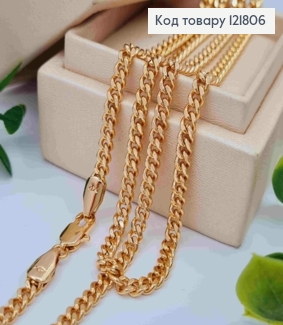 Цепочка Панцирное плетение, ширина 3,5мм, длина 50см, Xuping 18К 121806 фото