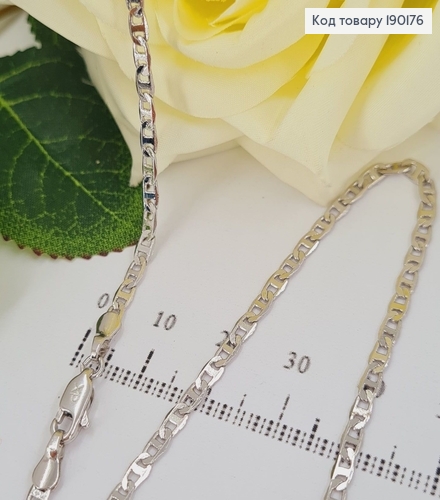 Цепочка родированая 3мм, длина 60см Xuping 190176 фото 1