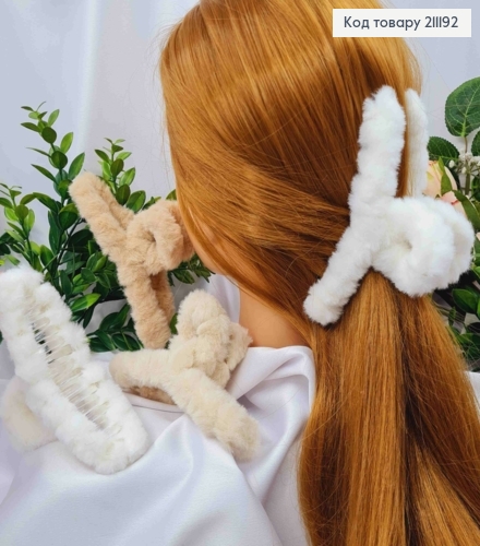 Краб пластик ПУШОК, "Петелька", 14см, Пастельные цвета в ассортименте 211192 фото 1