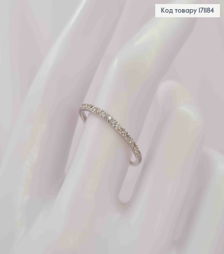 Перстень родованный "Нежность" с Блестящими камешками, Xuping 171184 фото 2