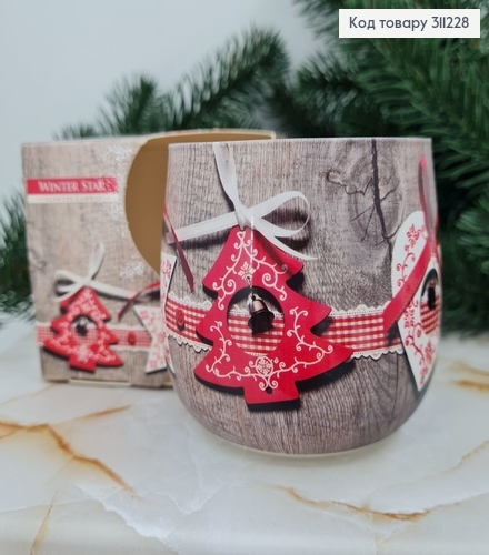 Аромасвечка стакан BISPOL Зимняя звезда 100 г/20 часов, 71s-13 312046 фото 1