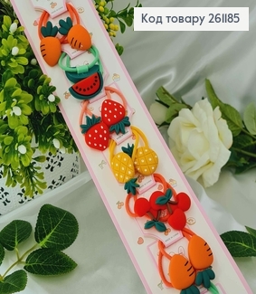 Набор Резинок детских, Фрукты и Овощи 20шт. 261185 фото