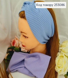 Повязка рубчик Мустанг голубой в ассорт., 21*11,5см, ручная работа Украина 253086 фото