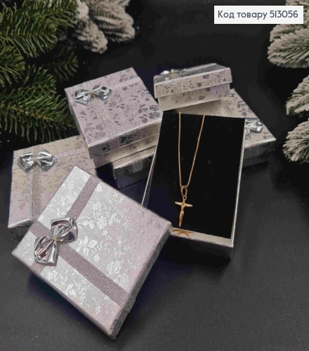 Коробка серебрянная сбантиком 7.5 см* 6.5 см 513056 фото 1