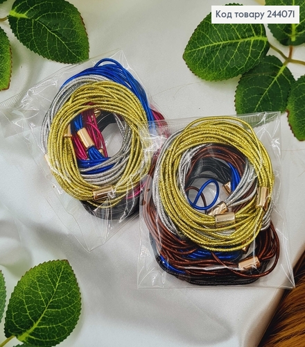 Резинка блиск металік в ас. 10 шт/уп. 244071 фото 2