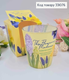 Аромасвічка стакан The Flowering Madness (fresh aroma of spring blooming flovers), 115г/30год. 331076 фото