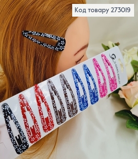 Заколка тик так детский цветной Цветочек в асс. 10 шт / уп. 273019 фото