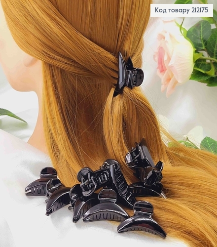 Краб пластик, черный, Банан 4см. 212175 фото 1