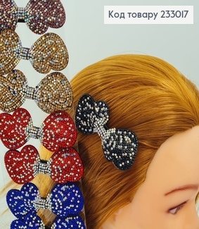 Заколка Стрела Бантик 8 см в стразах в асс. 233017 фото