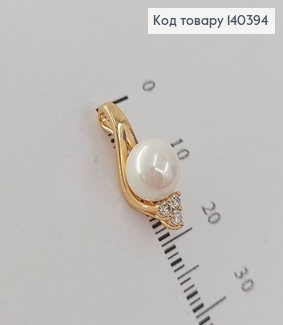 Кулон с жемчужиной и камнями медицинское золото Xuping 140394 фото