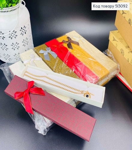 Коробка с Бантиком с люрексом, 20,5х2х4см, в ассорт. 513092 фото 1