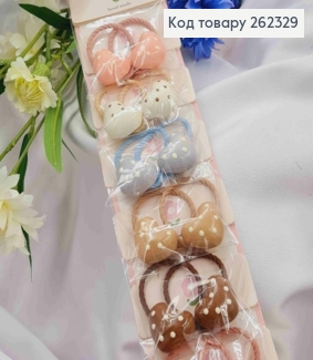 Набор резинок (20шт),СЕРДЦЕ, размер 3см,резка 3см, цвета в ассорт, 262329 фото