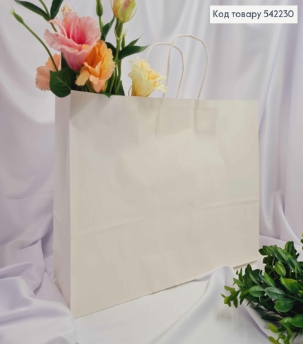 Пакет бумажный 42*31*12см Белый Крафт 542230 фото 1