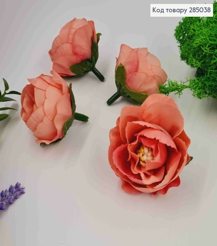 Искусственное приложение Пионовидная Роза Розового цвета, 4*4см 285038 фото 1