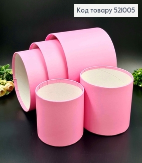 Набор Коробок 5шт, Без крышки, Розового цвета 17,5*20,5см, 16*18,5см, 14*16,5, 12*14,5, 11*12,5см. 521005 фото