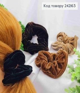 Резинка об'ємна Велюр, 11см, Кольори в асортименті 242163 фото