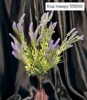 Искусственная композиция "ЛАВАНДА", Фиолетового цвета, 7веточек, высота 38см 551500 фото