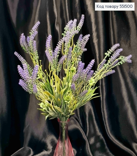 Искусственная композиция "ЛАВАНДА", Фиолетового цвета, 7веточек, высота 38см 551500 фото 1