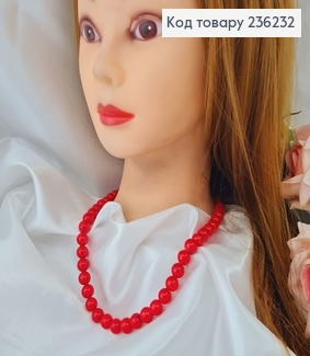НАМИСТО Буси з перлинок 10мм Червоні, 50см 236232 фото