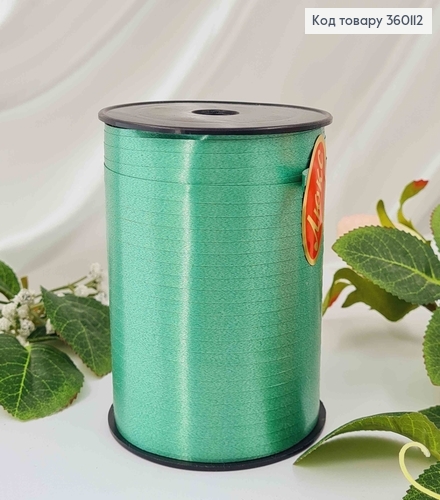 Лента-завязка полипропиленовая, изумрудная, шир.0,5см, дл. 250м 360112 фото 1