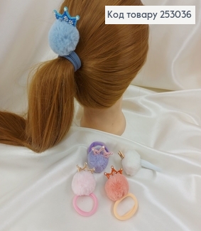 Резинка детская Пушок Корона в камнях в ас. 253036 фото