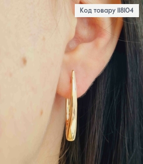 Серьги стрелы Расширенные вниз, 2,6см, английская застежка, Xuping 18К 118104 фото