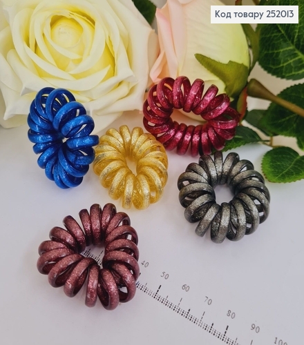 Резинка Пружинка Широка №13 4 см  Металик в ассорт 252013 фото 1