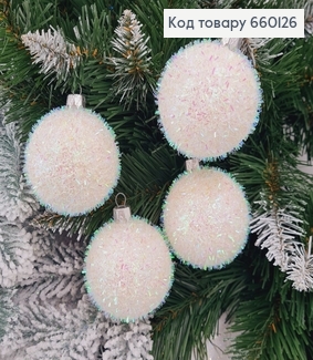 Набор шаров 60мм Еж БЕЛЫЙ 4 шт/уп, Украина 660126 фото