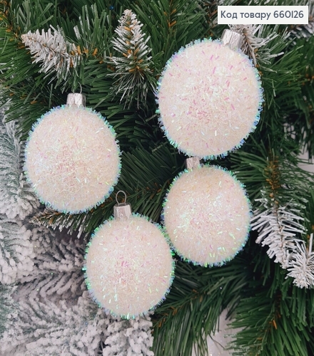 Набір куль 60мм Їжачок БІЛИЙ 4шт/уп, Україна 660126 фото 1