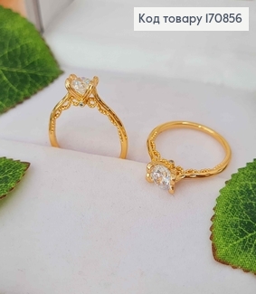 Кольцо, С изысканным камешком и кружевом по низу, Xuping 18K 170856 фото