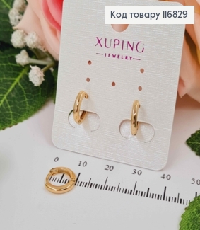 Серьги кольца 1см, Xuping 18К 116829 фото