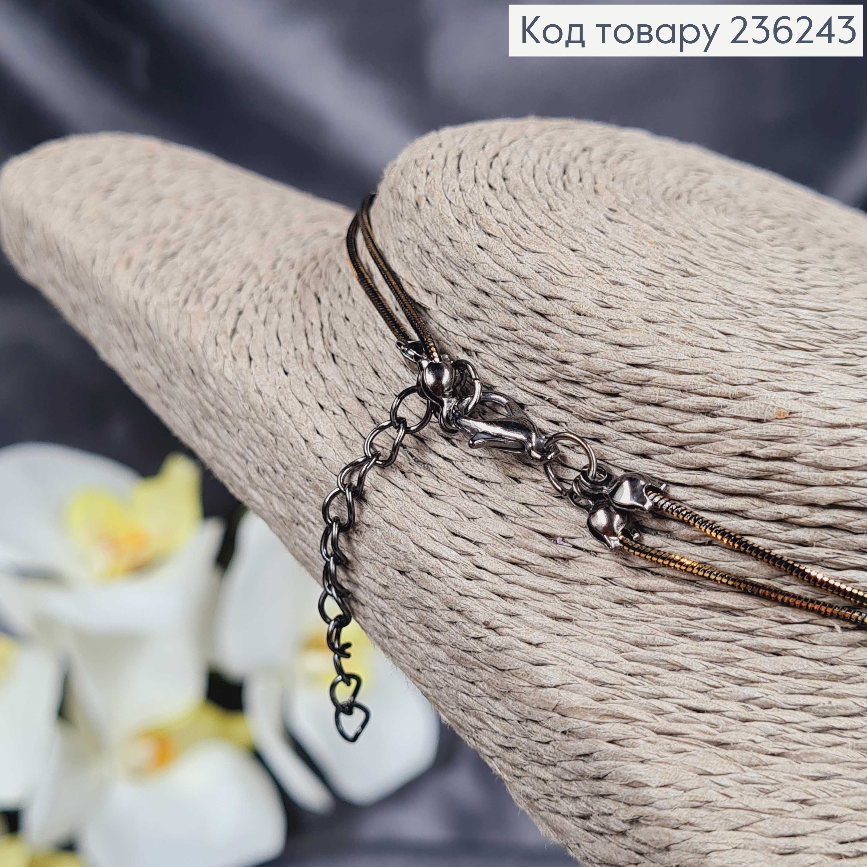 Підвіска подвійна на шию "Van Cleef" із Перлинками, 100см 236243 фото 2